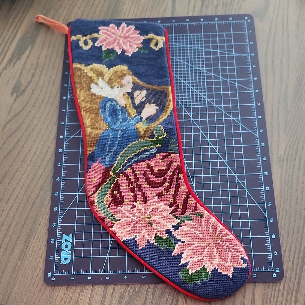 Colorful NeedlepointChristmas Stocking